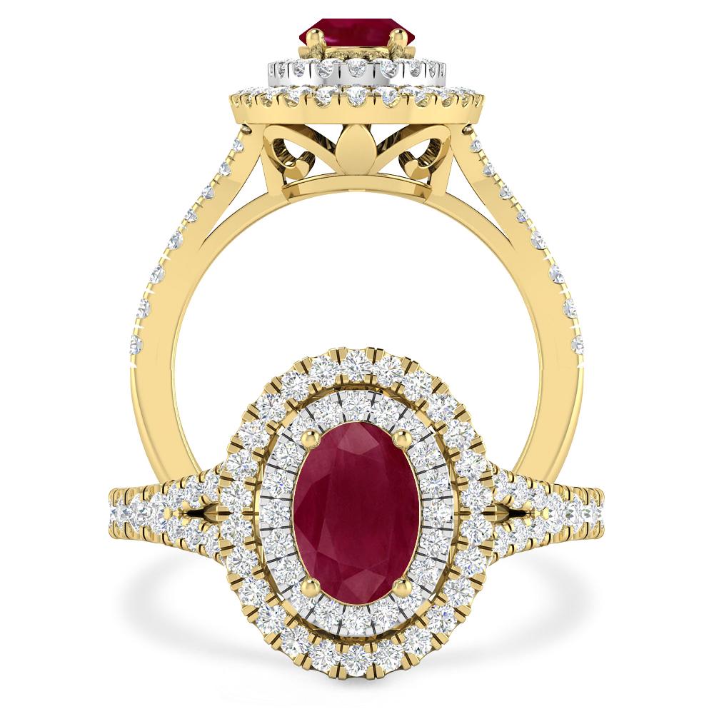 Yellow Gold - Ruby