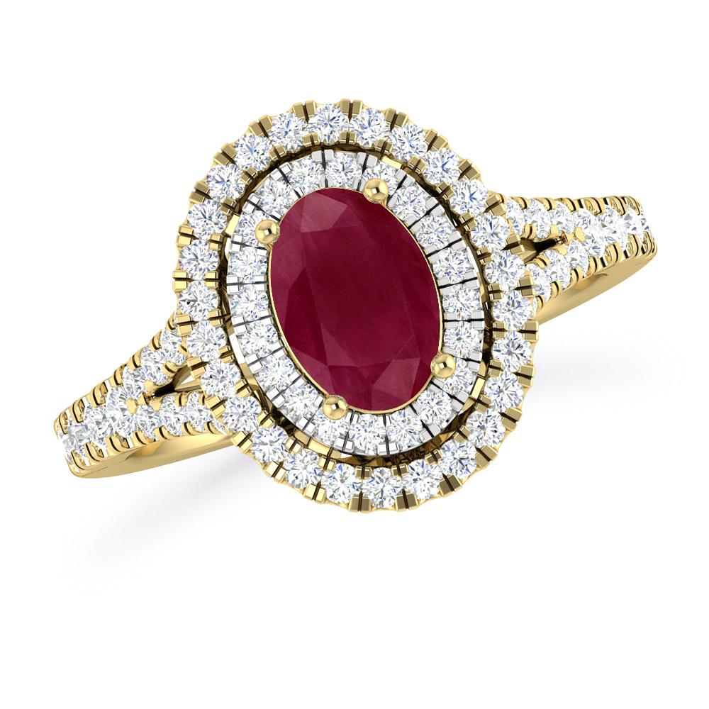 Yellow Gold - Ruby