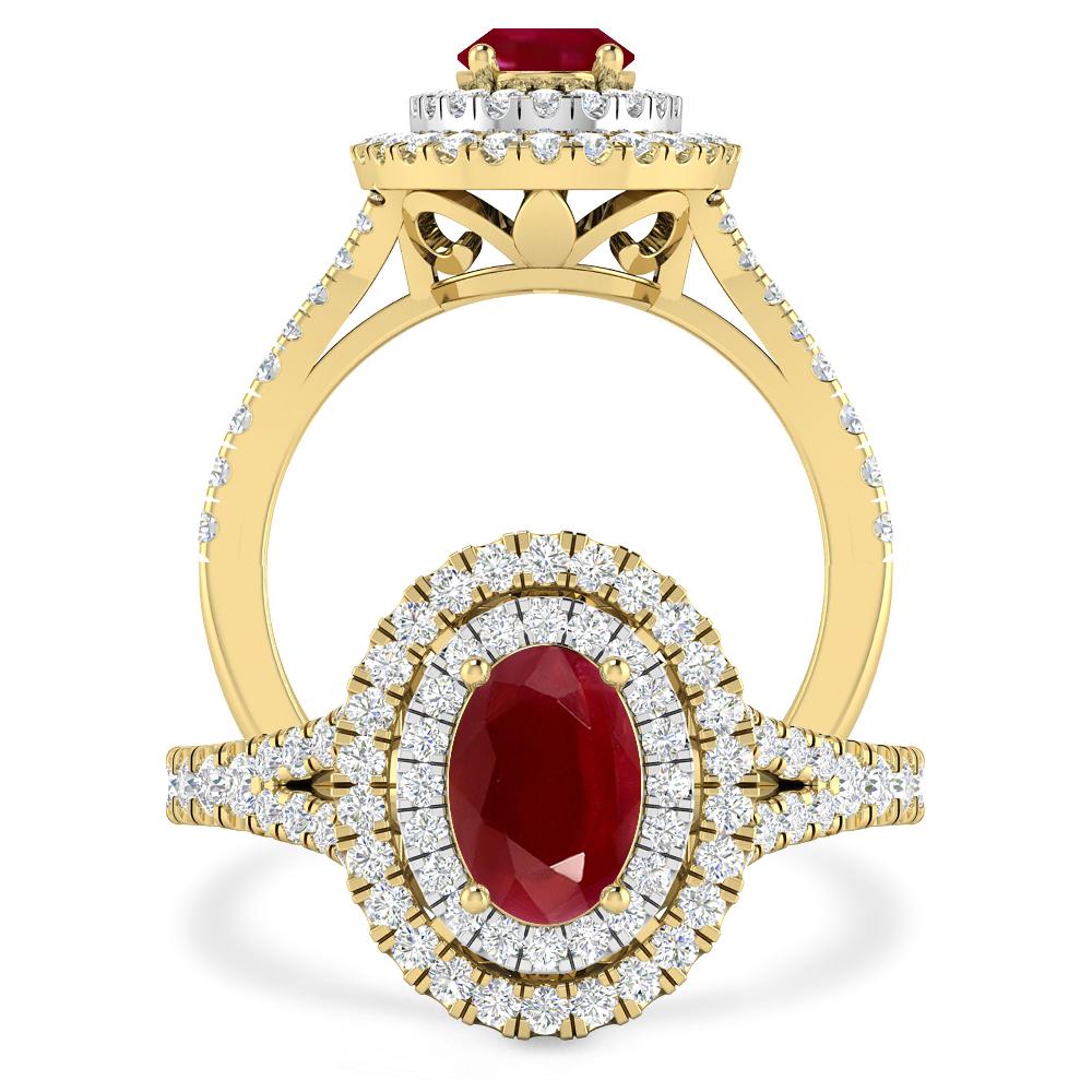 Yellow Gold - Ruby