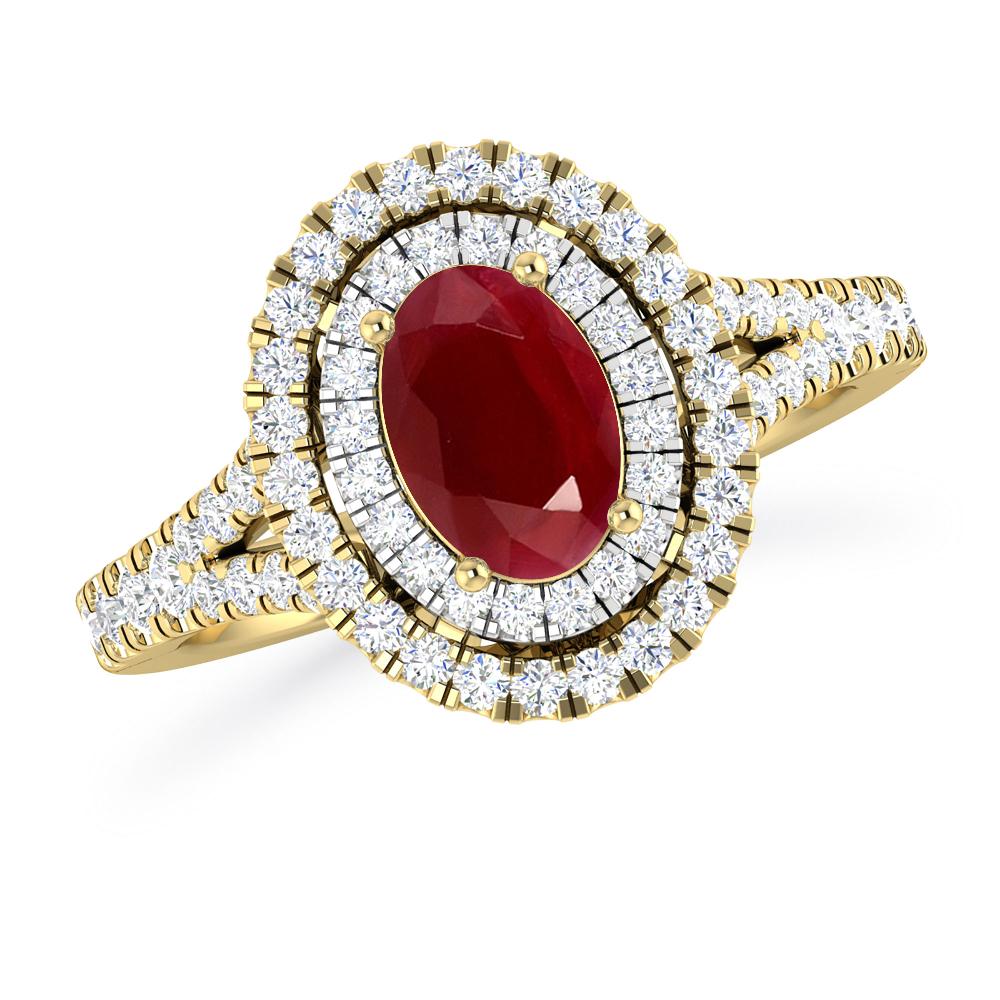 Yellow Gold - Ruby