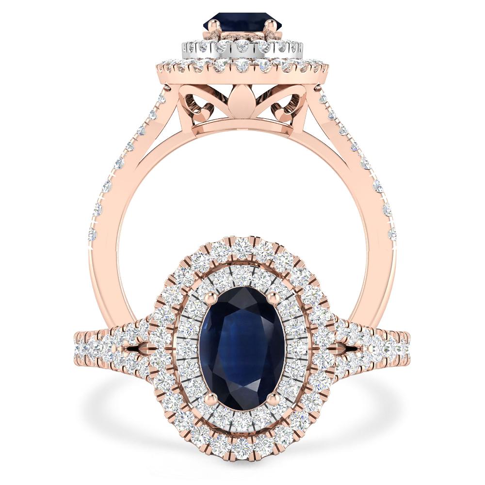 Rose Gold - Sapphire