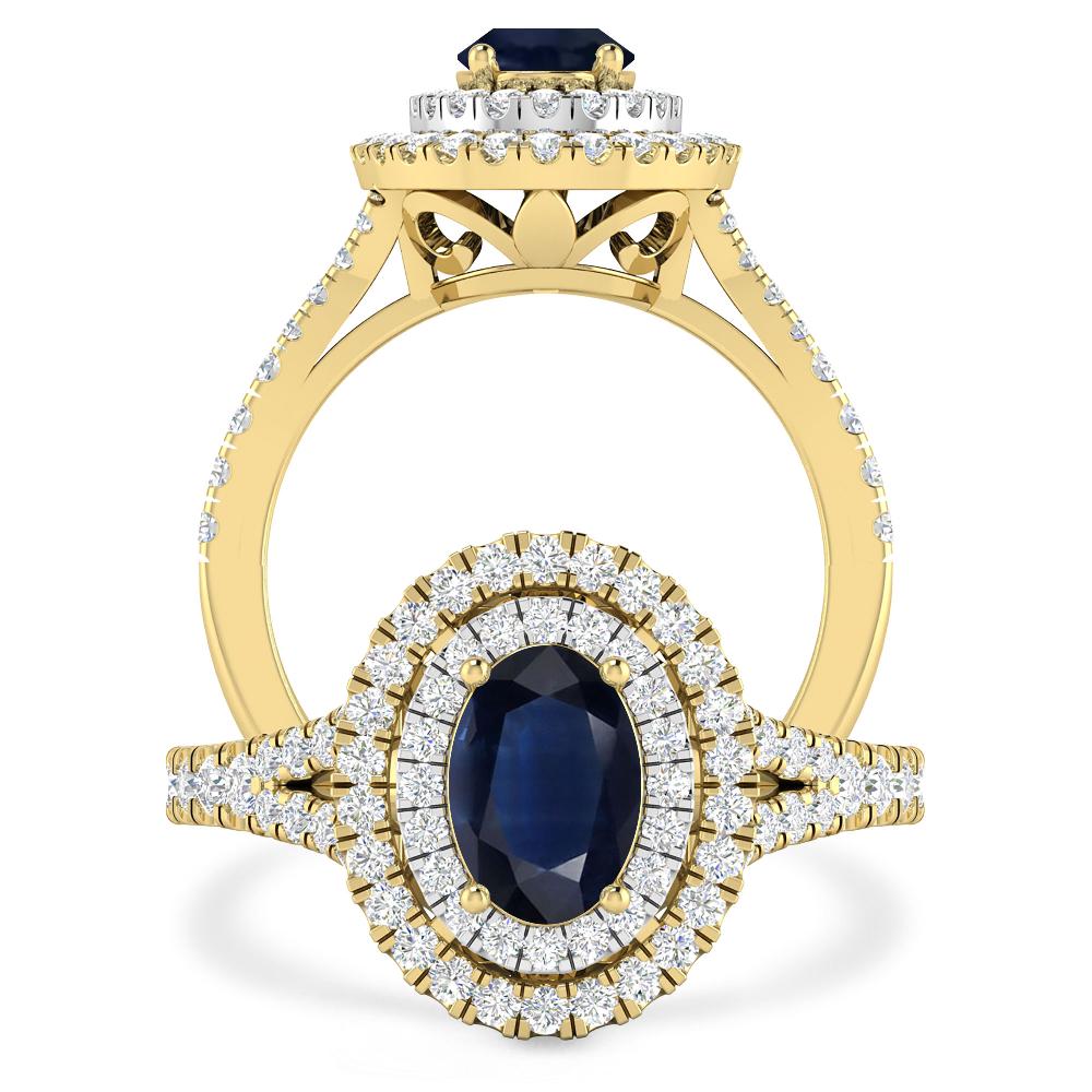 Yellow Gold - Sapphire