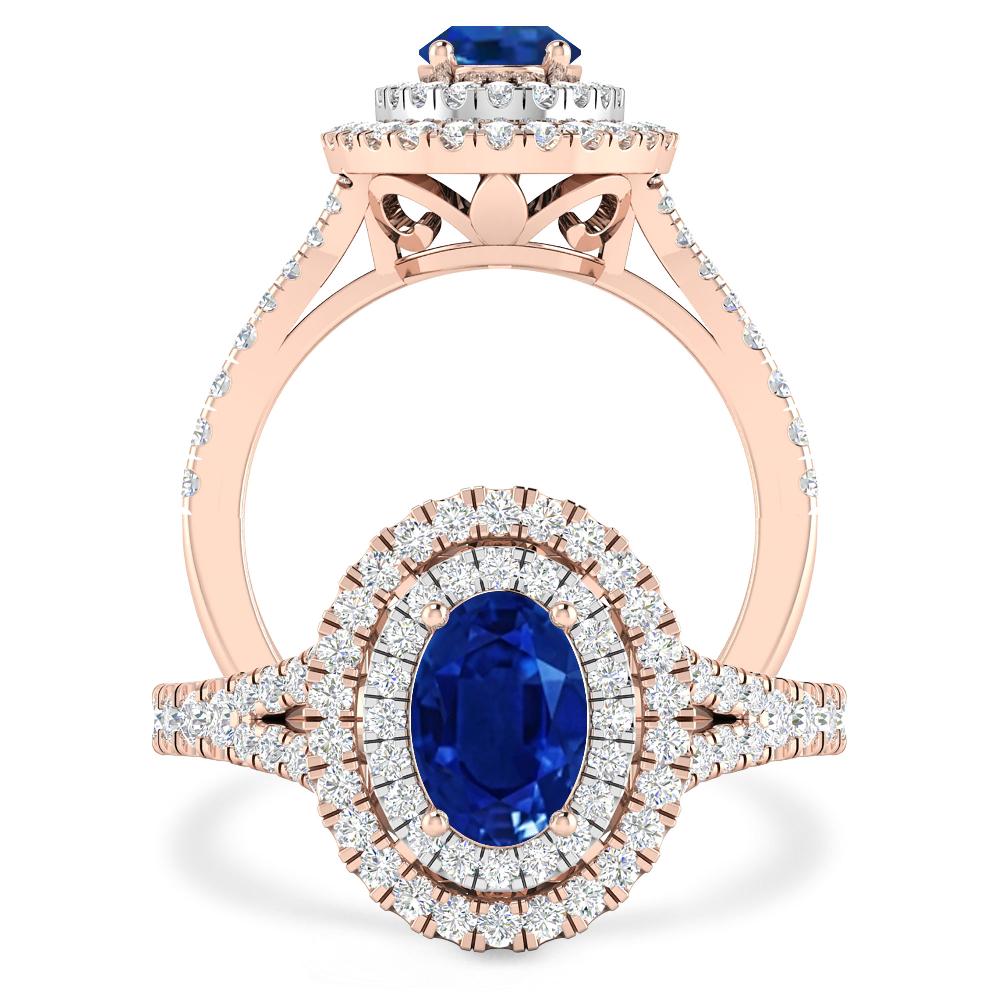Rose Gold - Sapphire