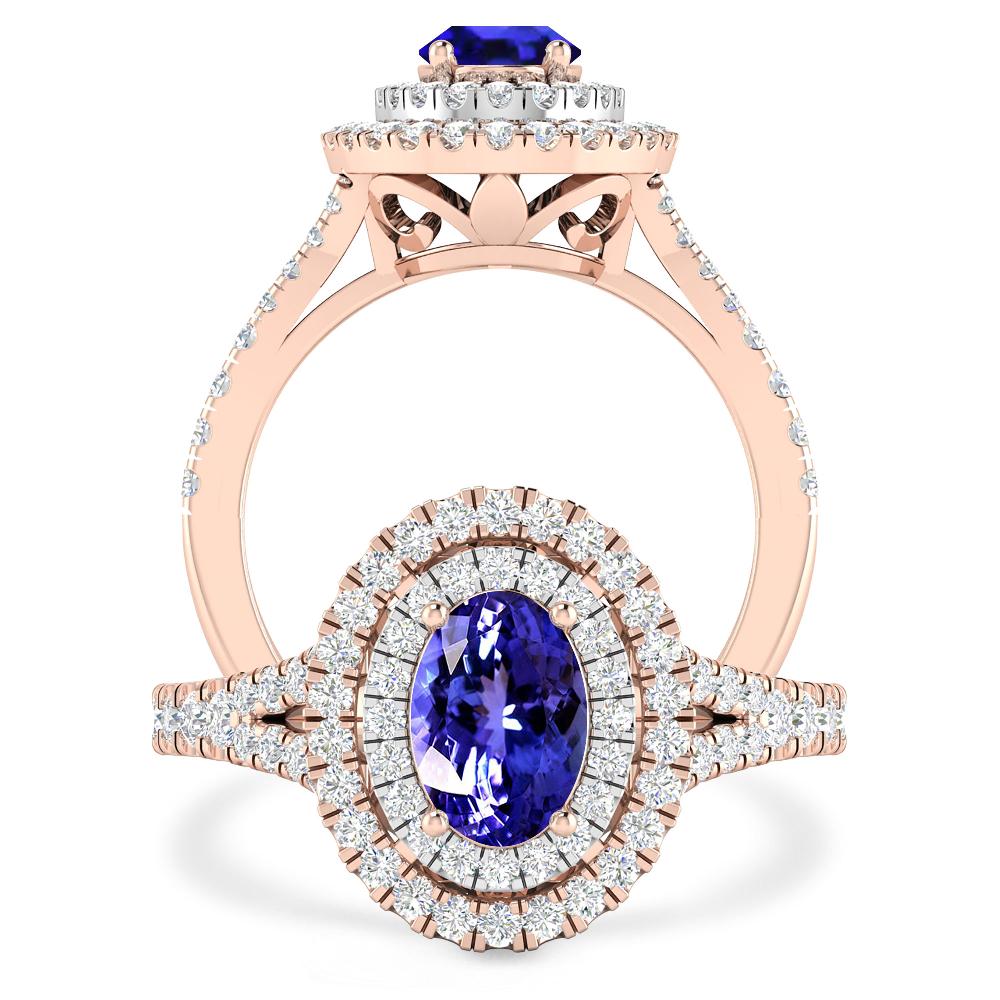 Rose Gold - Tanzanite