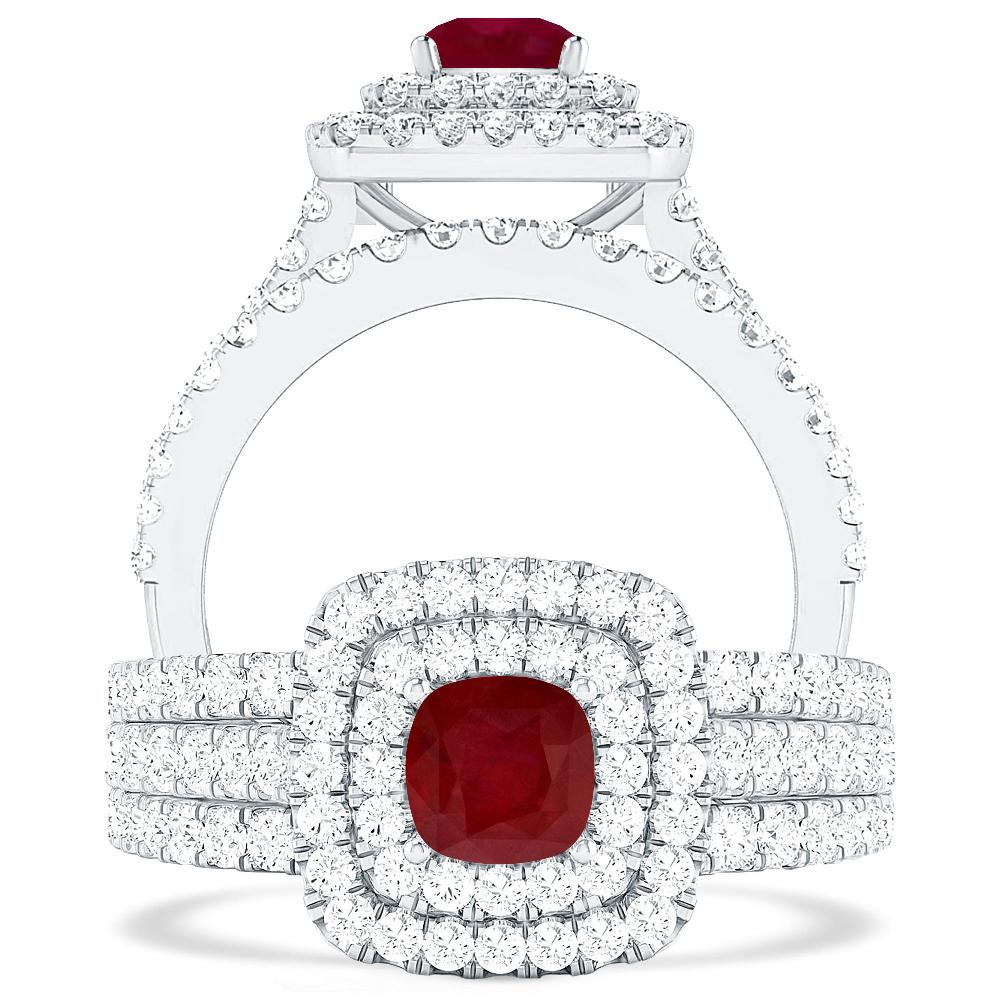 White Gold - Ruby