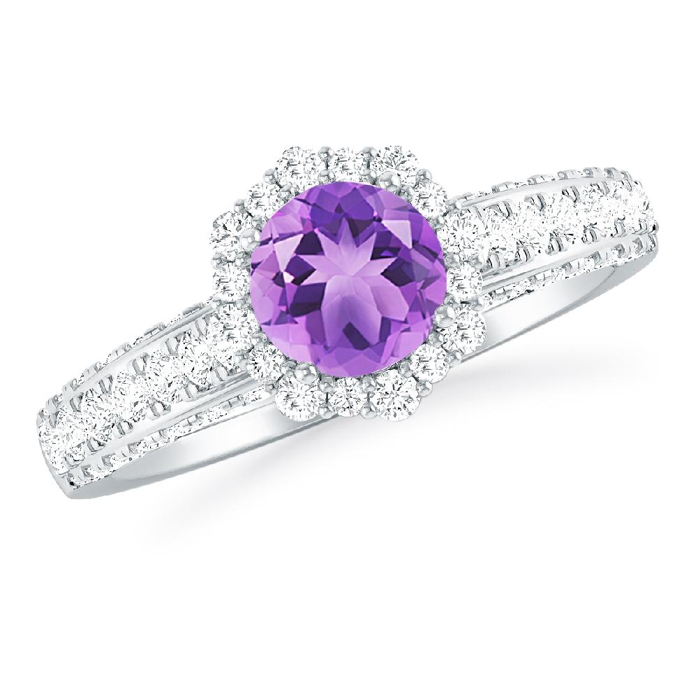 White Gold - Amethyst