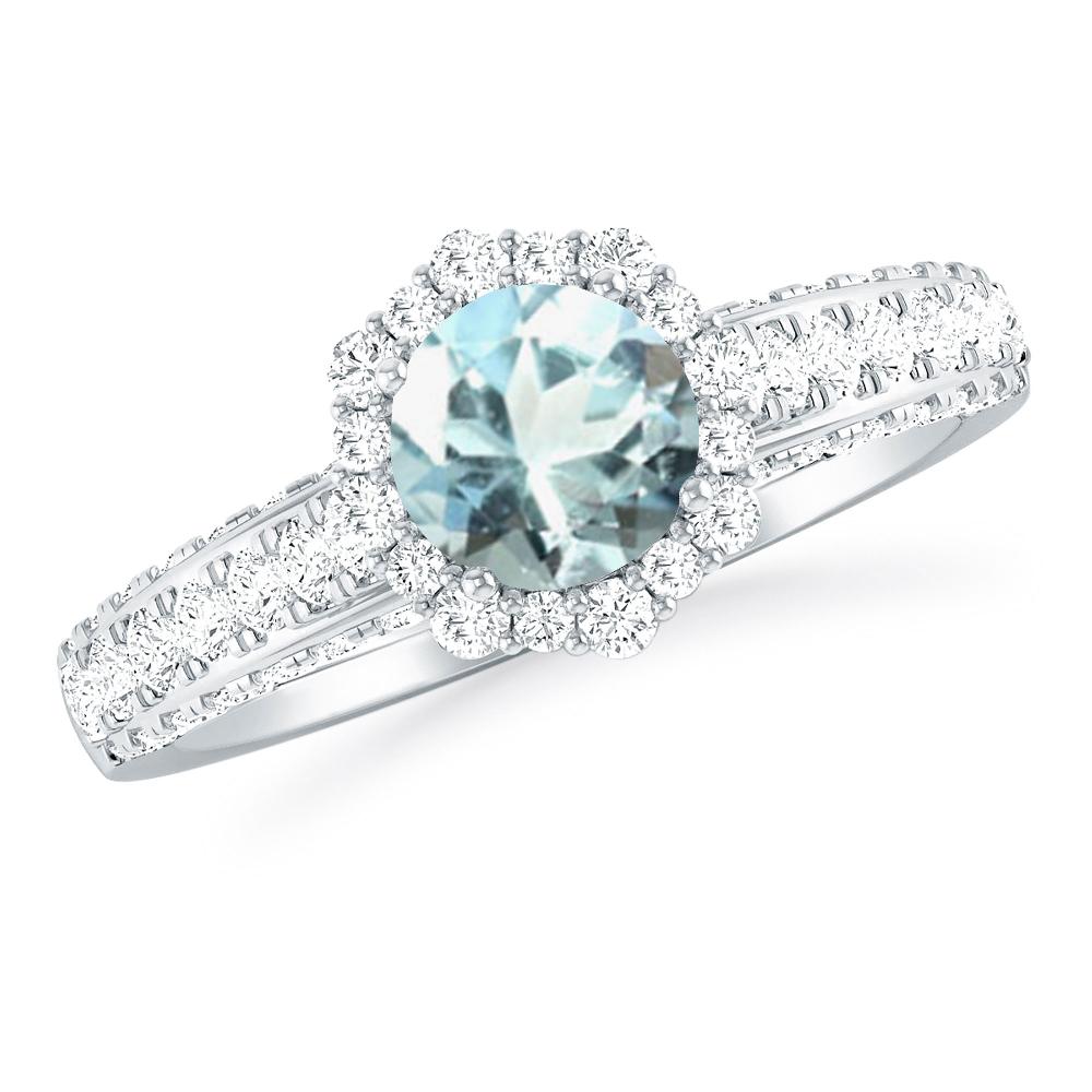 White Gold - Aquamarine