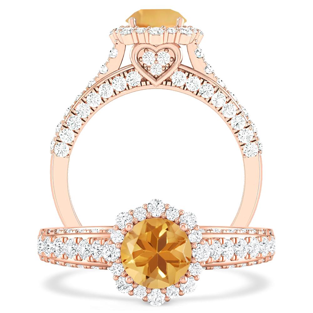 Rose Gold - Citrine