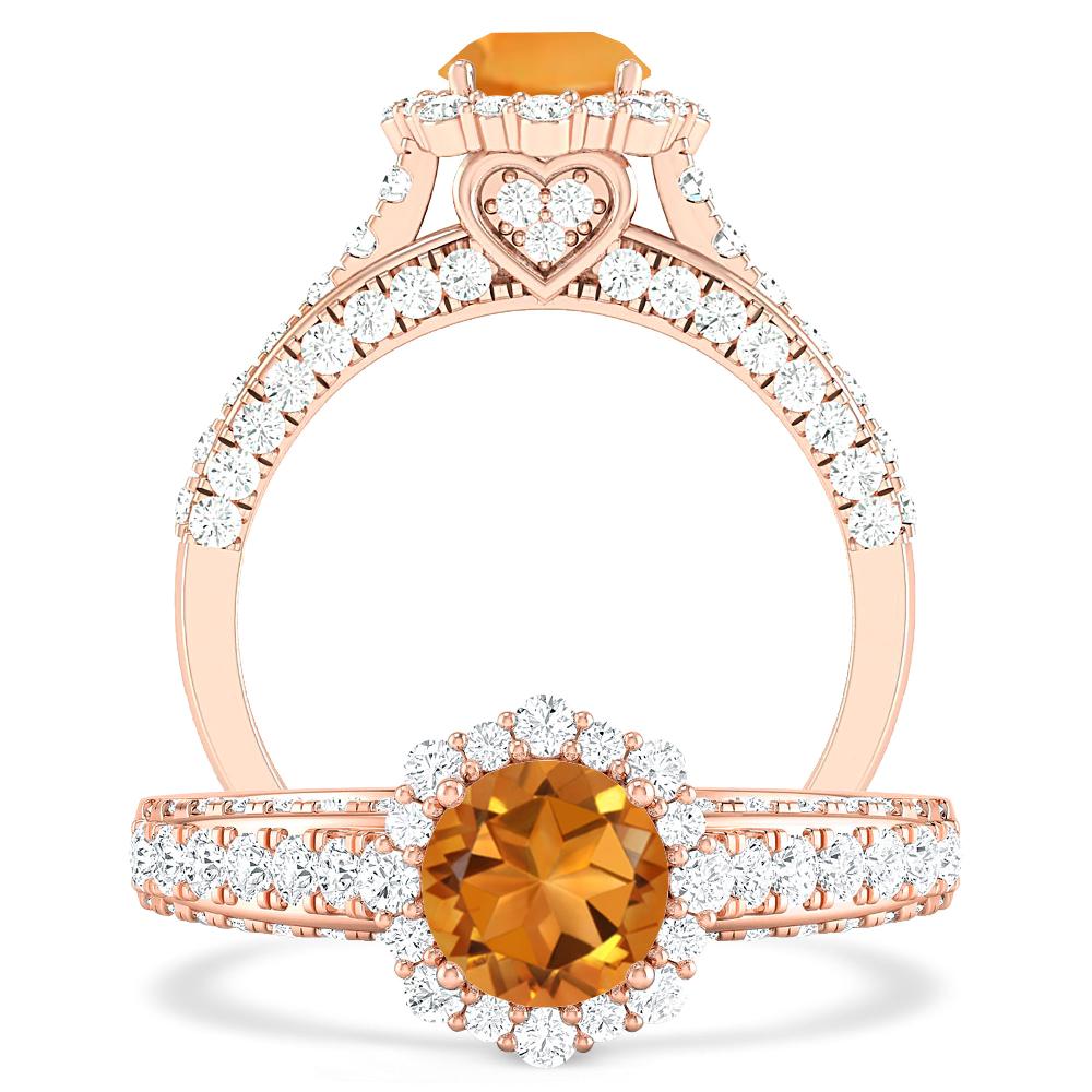 Rose Gold - Citrine