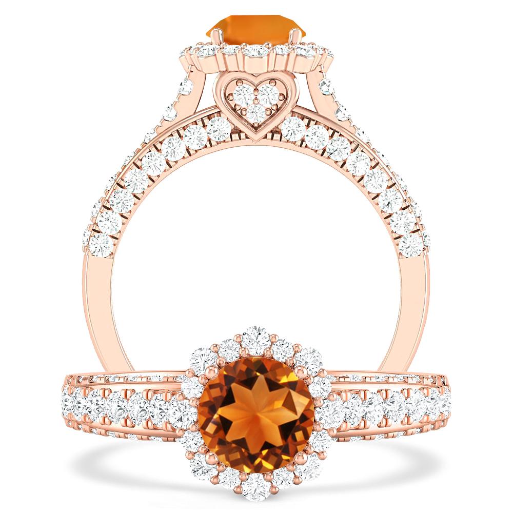 Rose Gold - Citrine