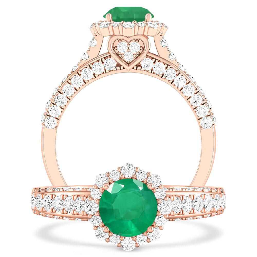 Rose Gold - Emerald