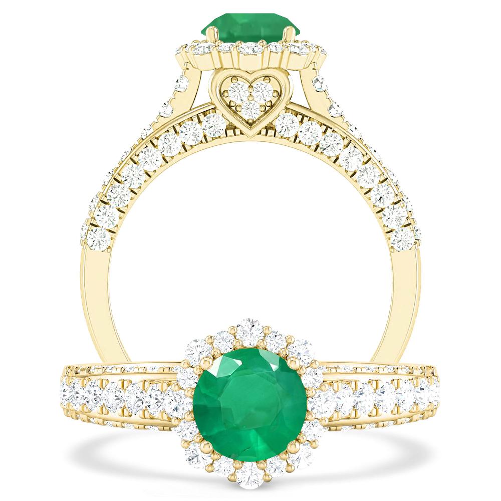 Yellow Gold - Emerald