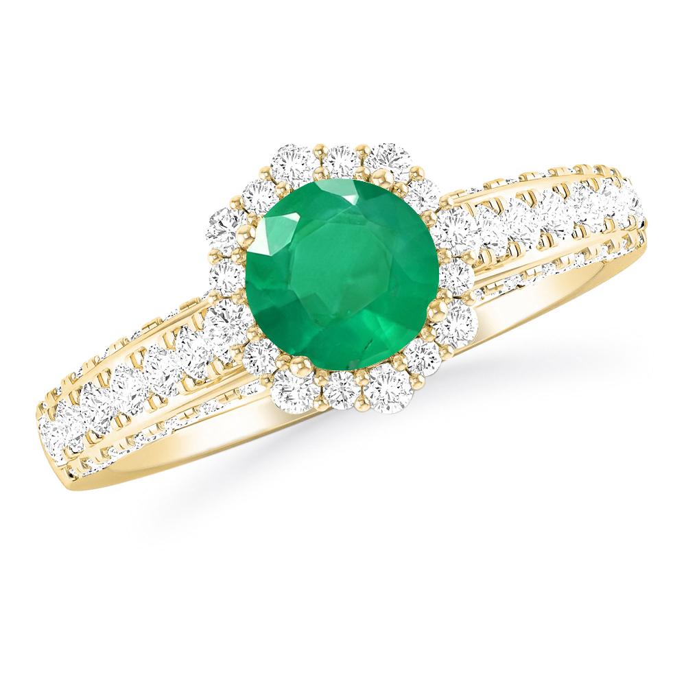 Yellow Gold - Emerald