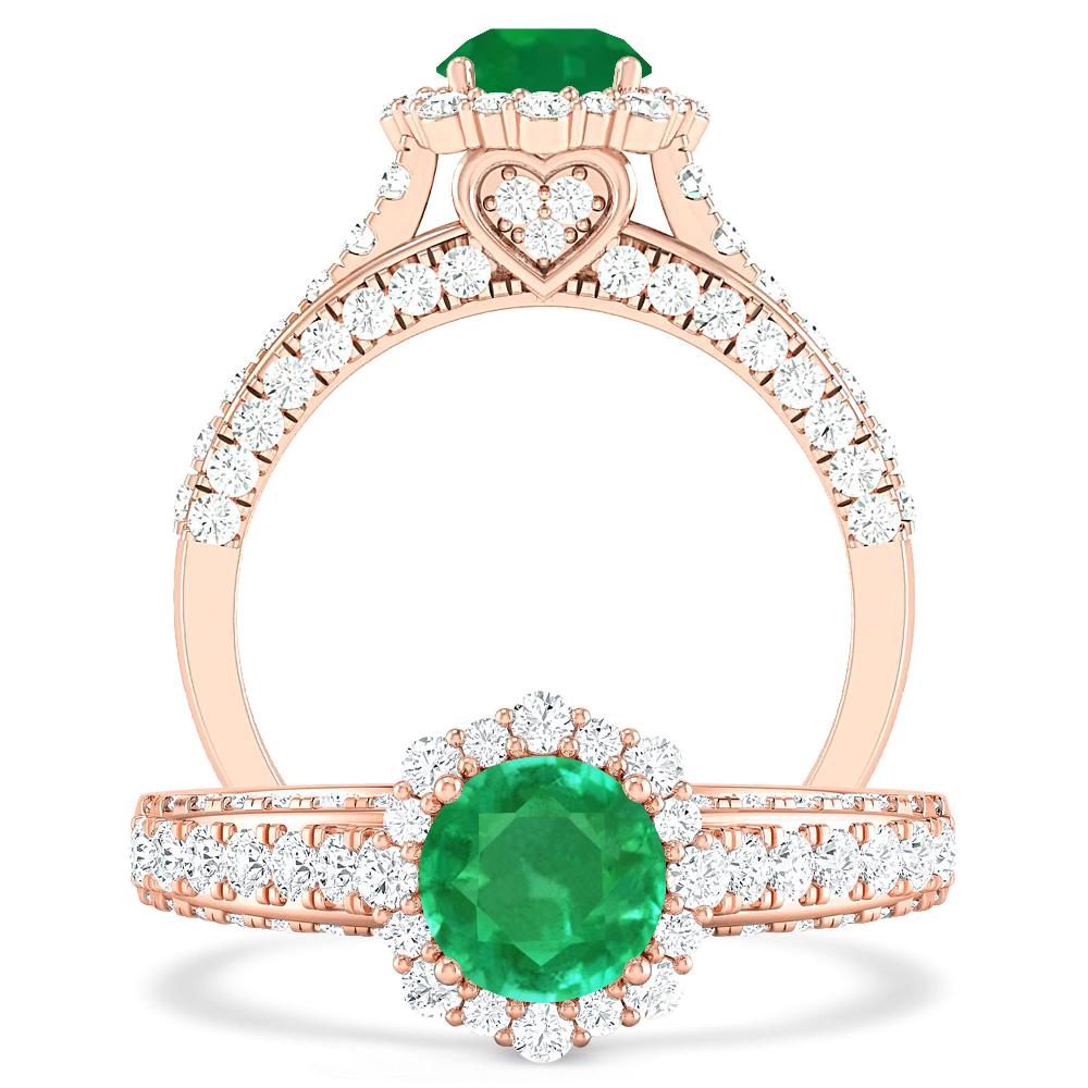 Rose Gold - Emerald