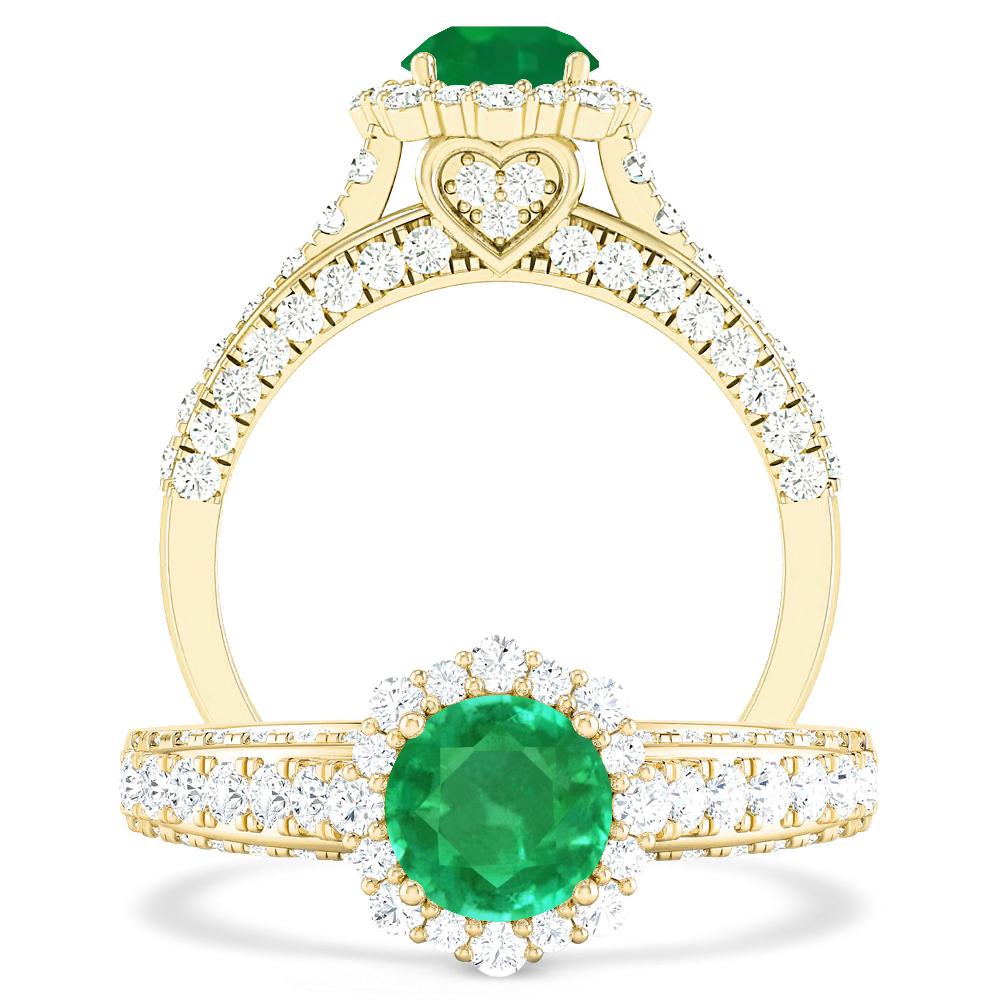 Yellow Gold - Emerald