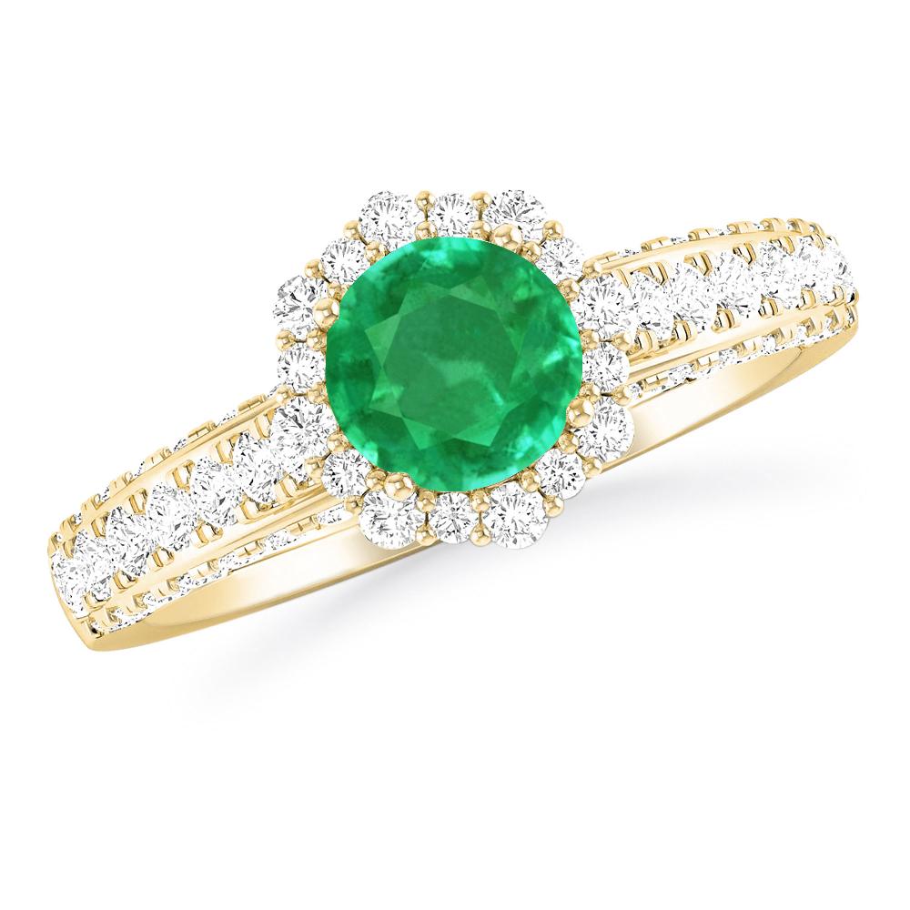 Yellow Gold - Emerald