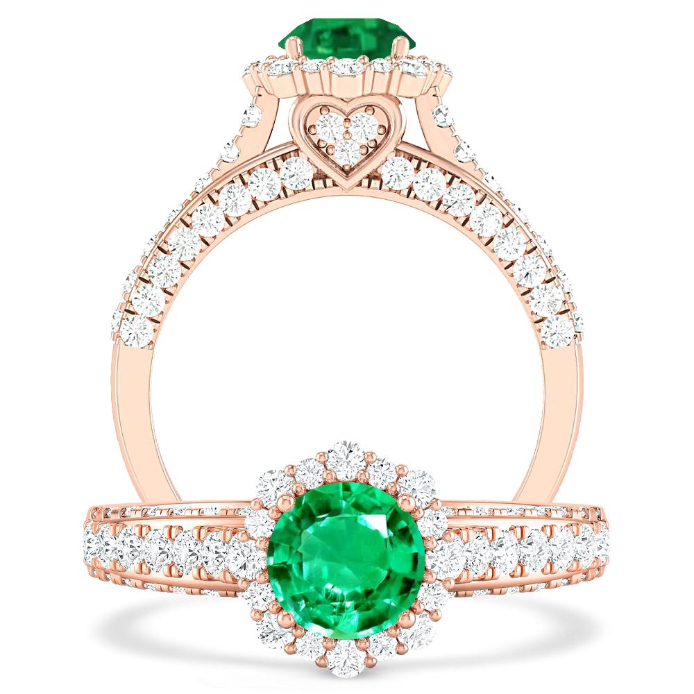 Rose Gold - Emerald