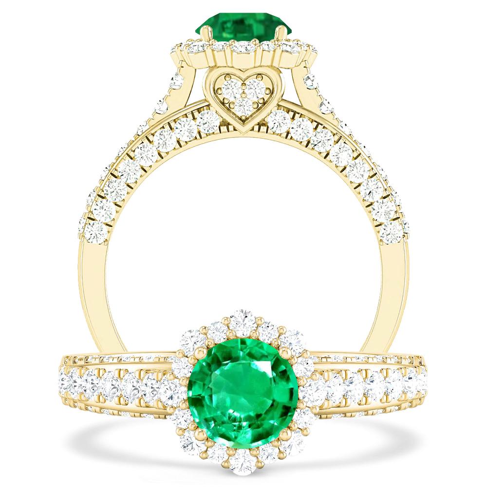 Yellow Gold - Emerald