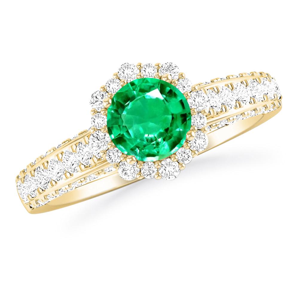 Yellow Gold - Emerald