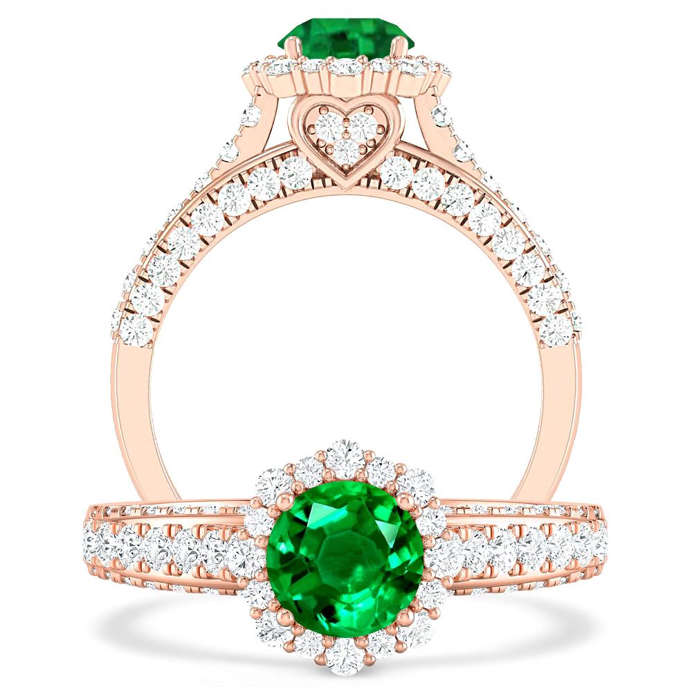 Rose Gold - Emerald