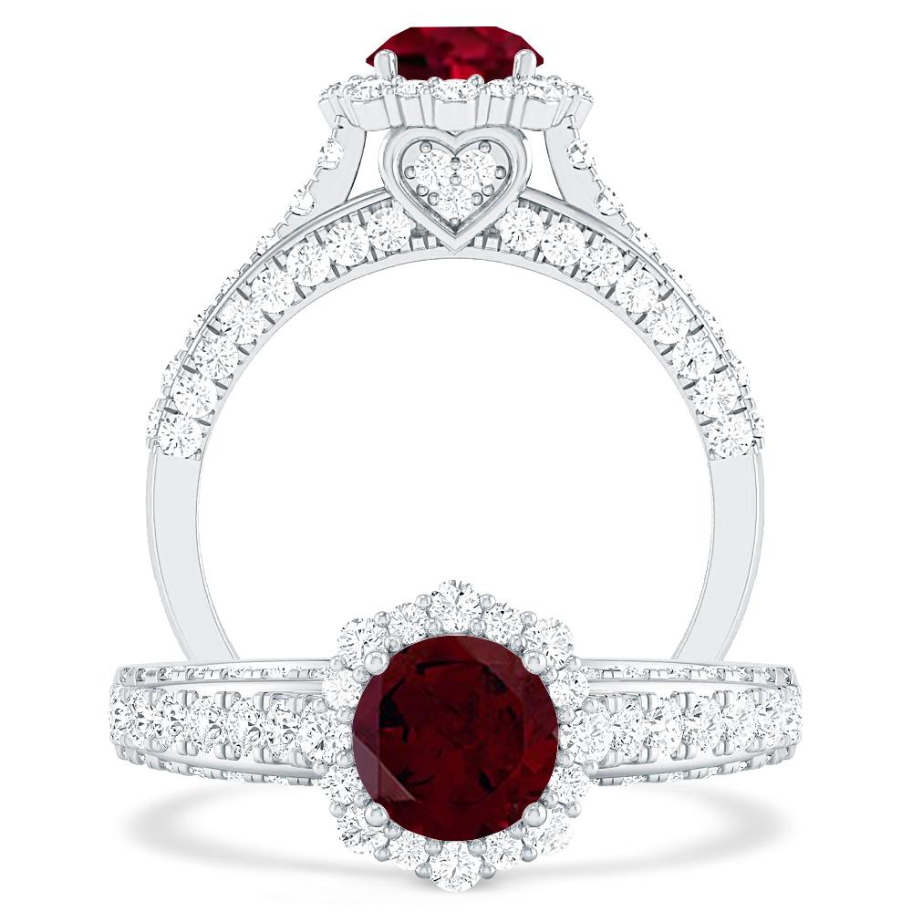 White Gold - Garnet