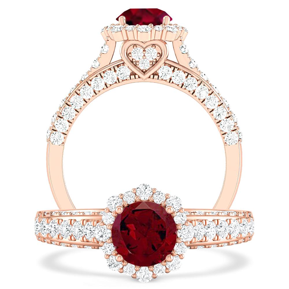 Rose Gold - Garnet