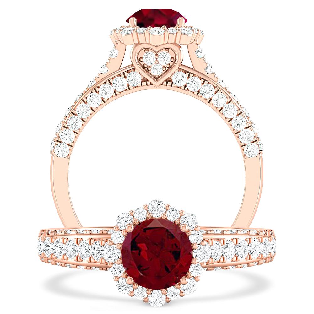 Rose Gold - Garnet