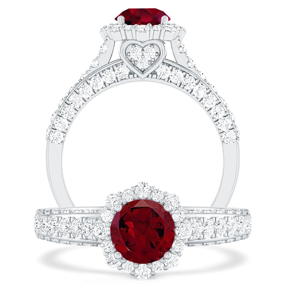 White Gold - Garnet