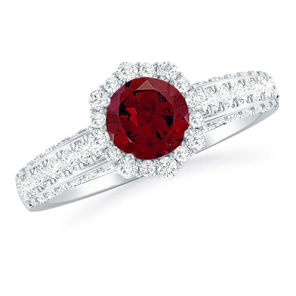 White Gold - Garnet