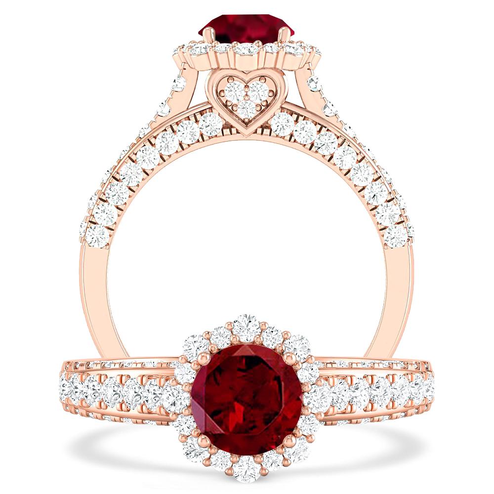 Rose Gold - Garnet