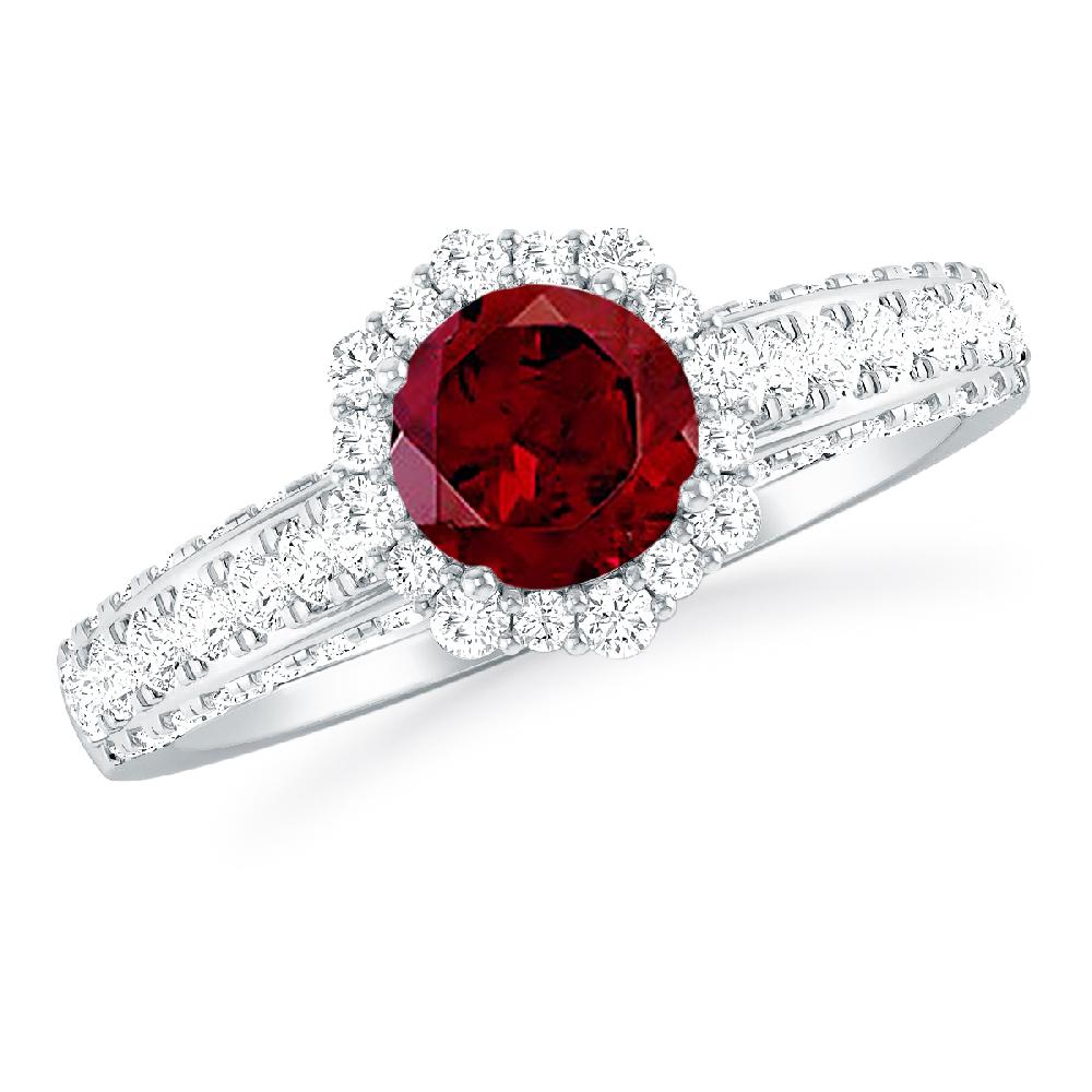 White Gold - Garnet