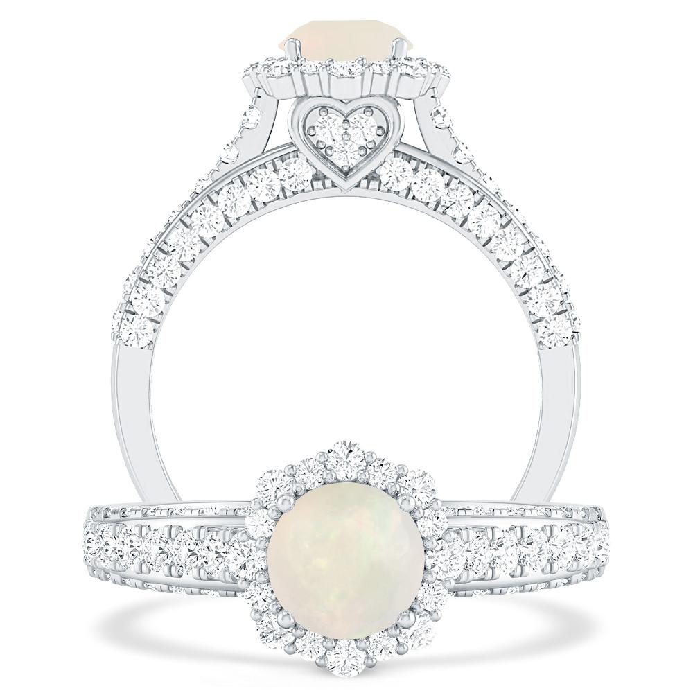 White Gold - Opal