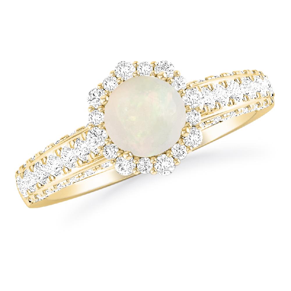 Yellow Gold - Opal