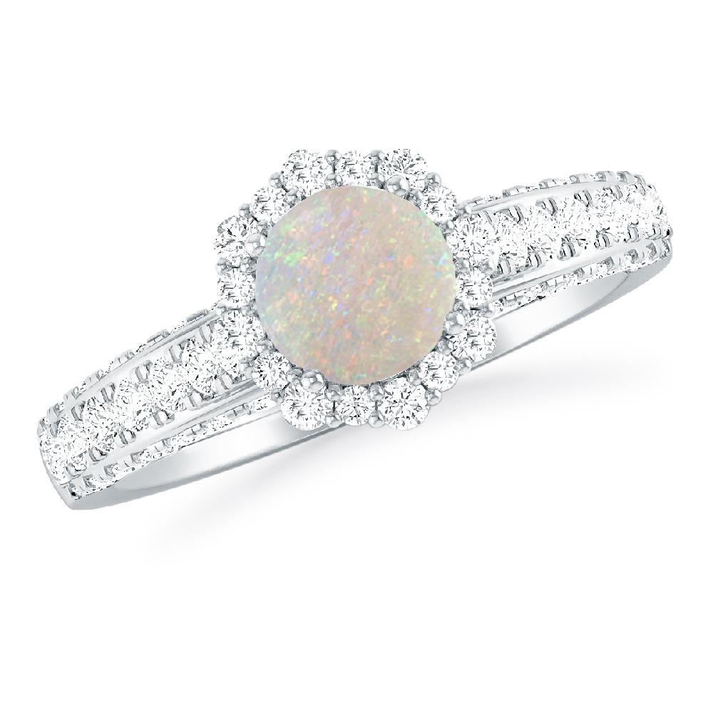 White Gold - Opal