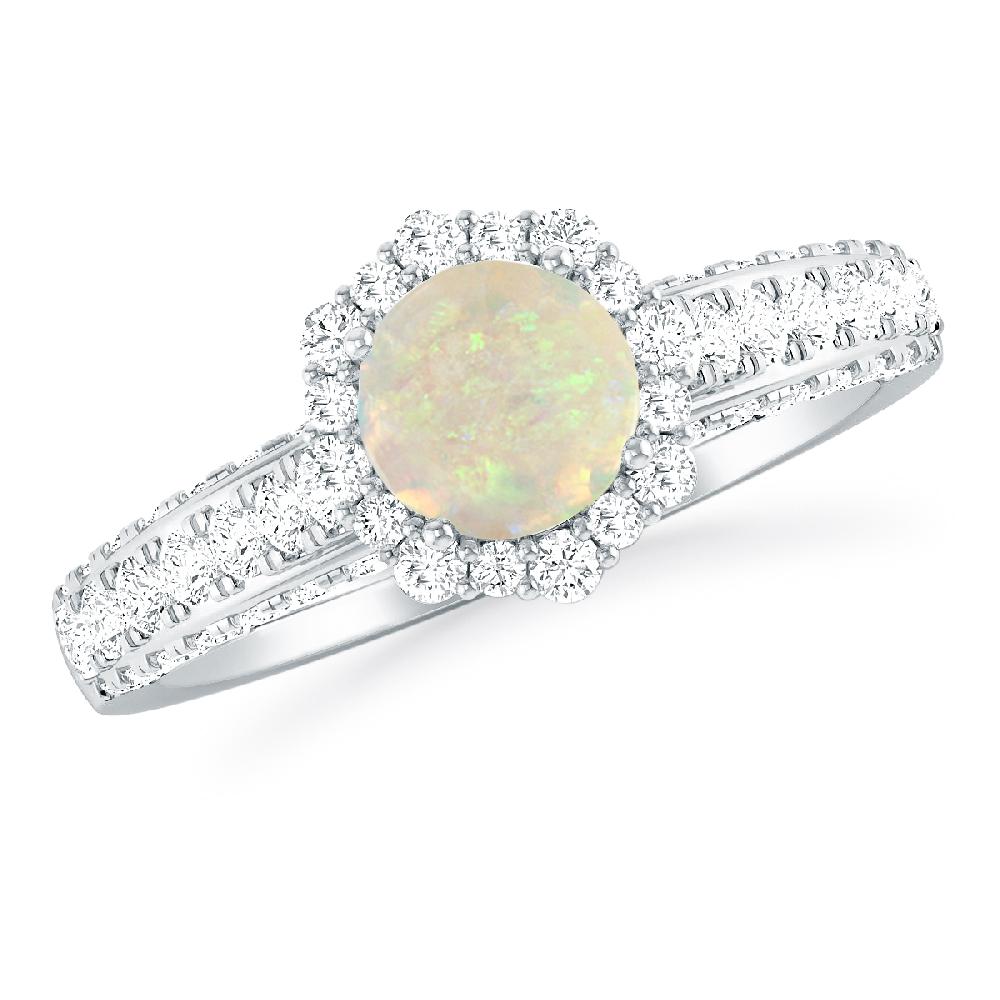 White Gold - Opal