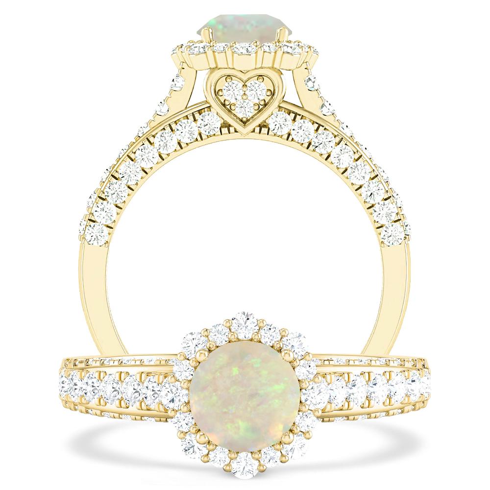 Yellow Gold - Opal