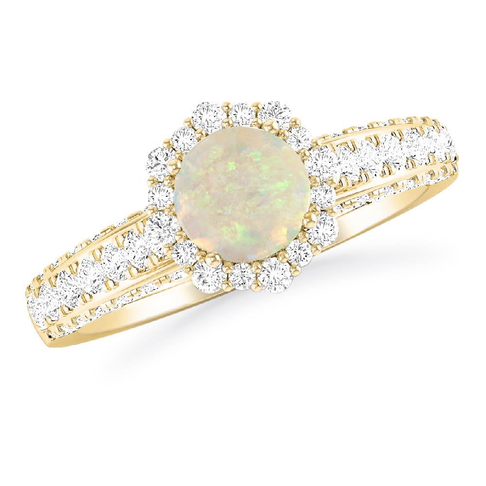 Yellow Gold - Opal