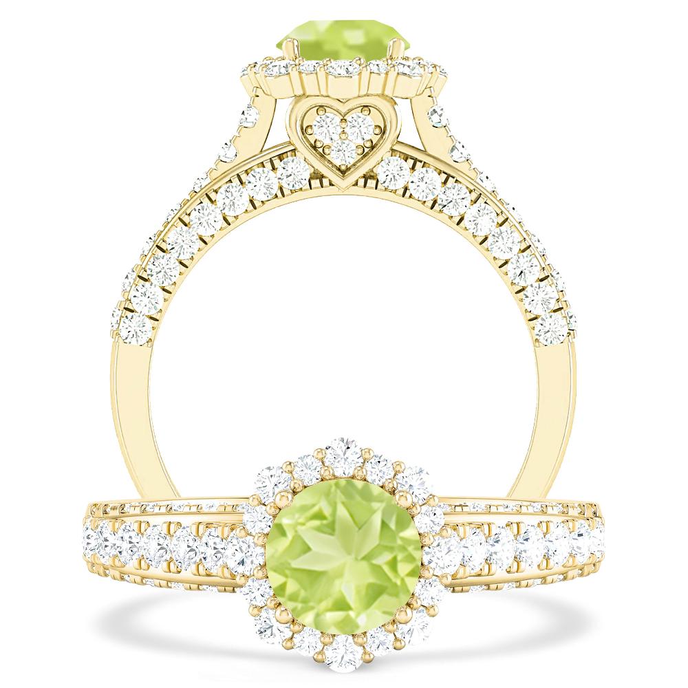 Yellow Gold - Peridot