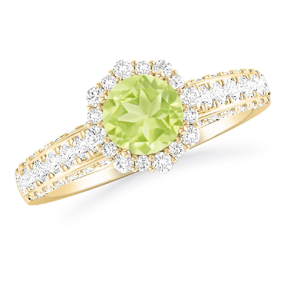 Yellow Gold - Peridot