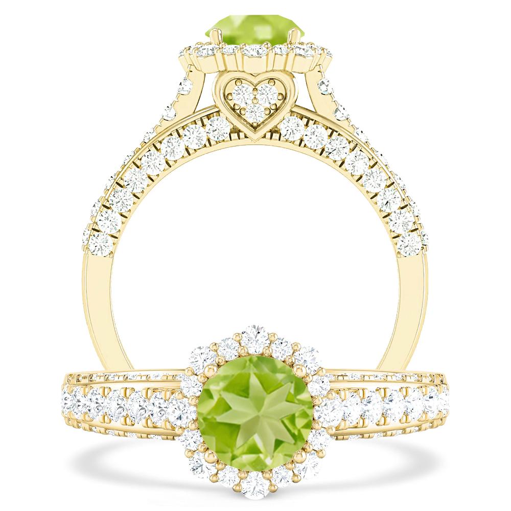 Yellow Gold - Peridot