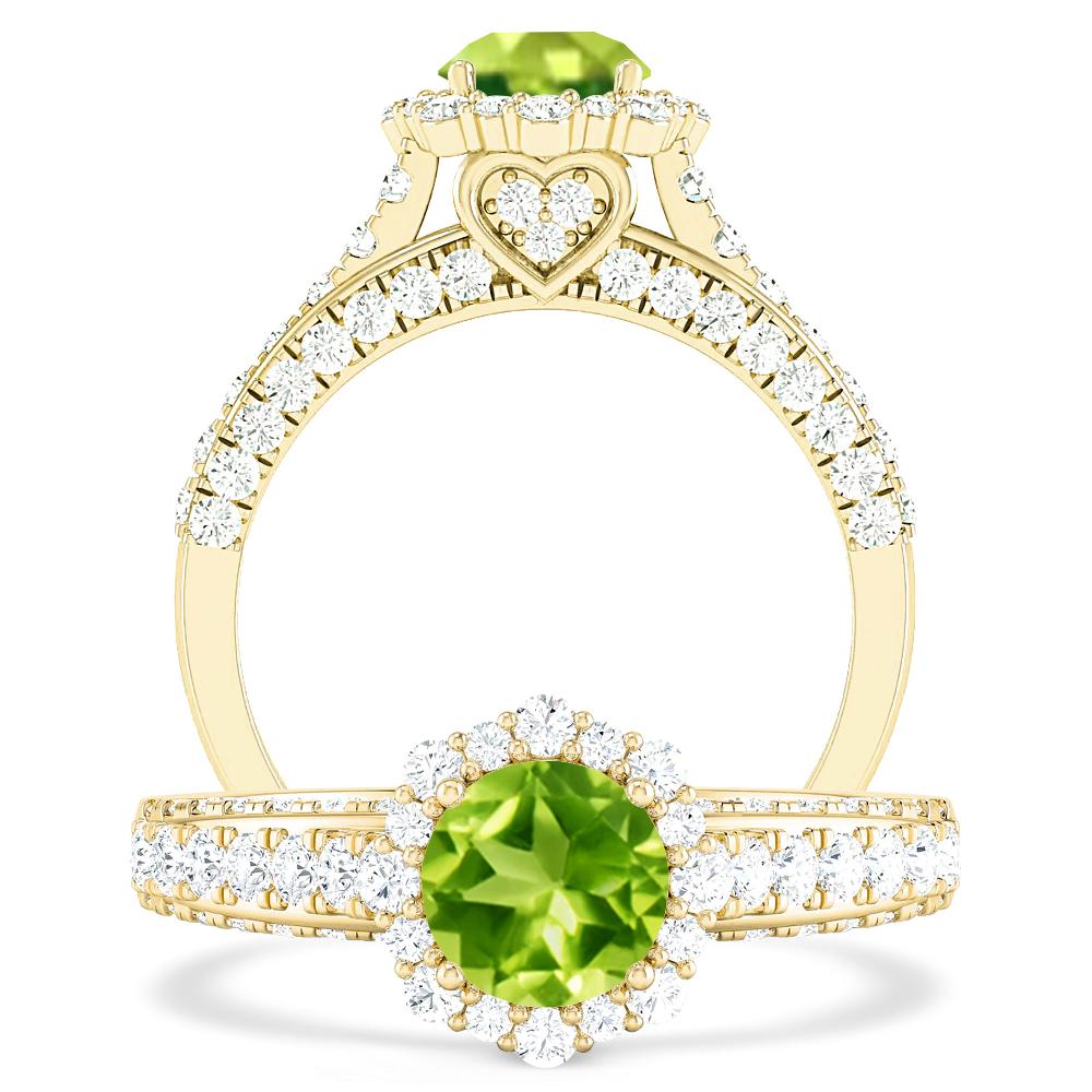 Yellow Gold - Peridot