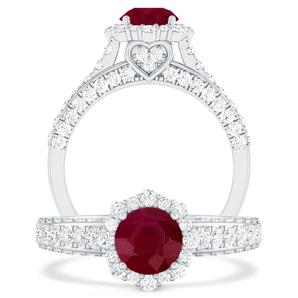 White Gold - Ruby