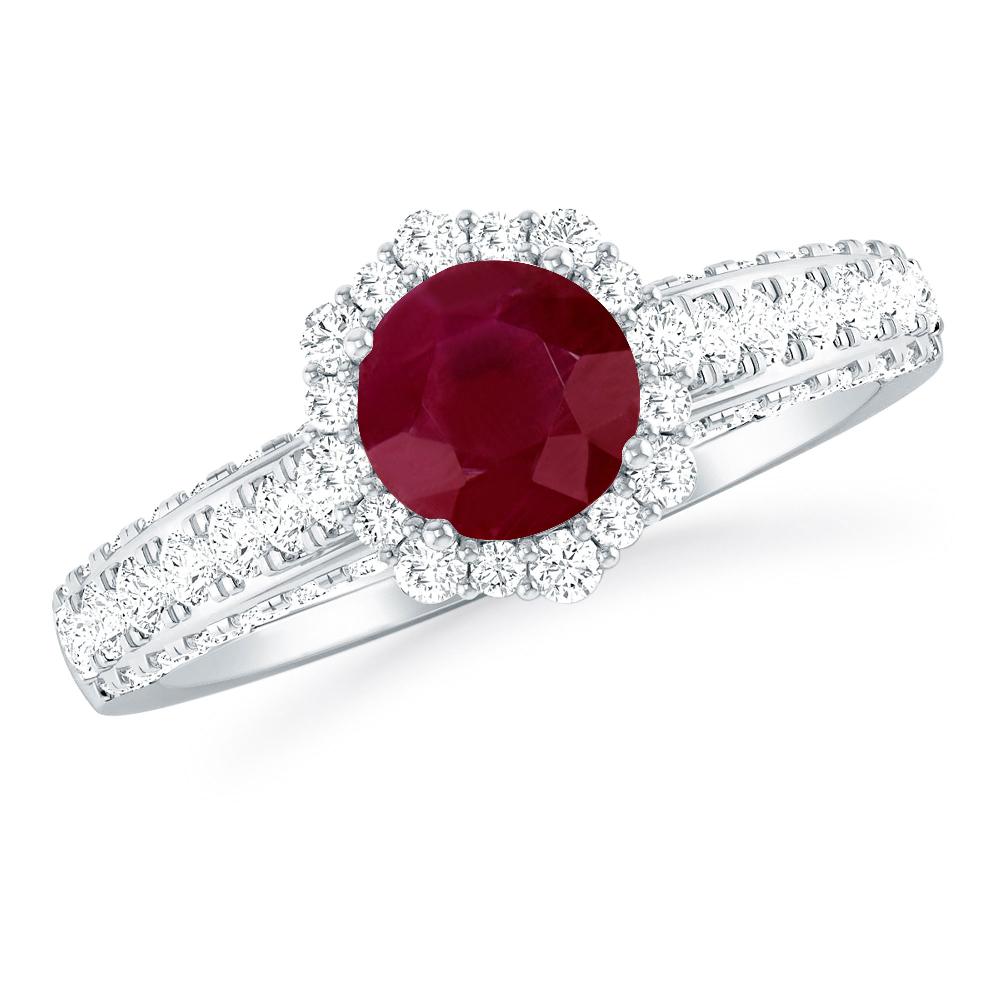 White Gold - Ruby