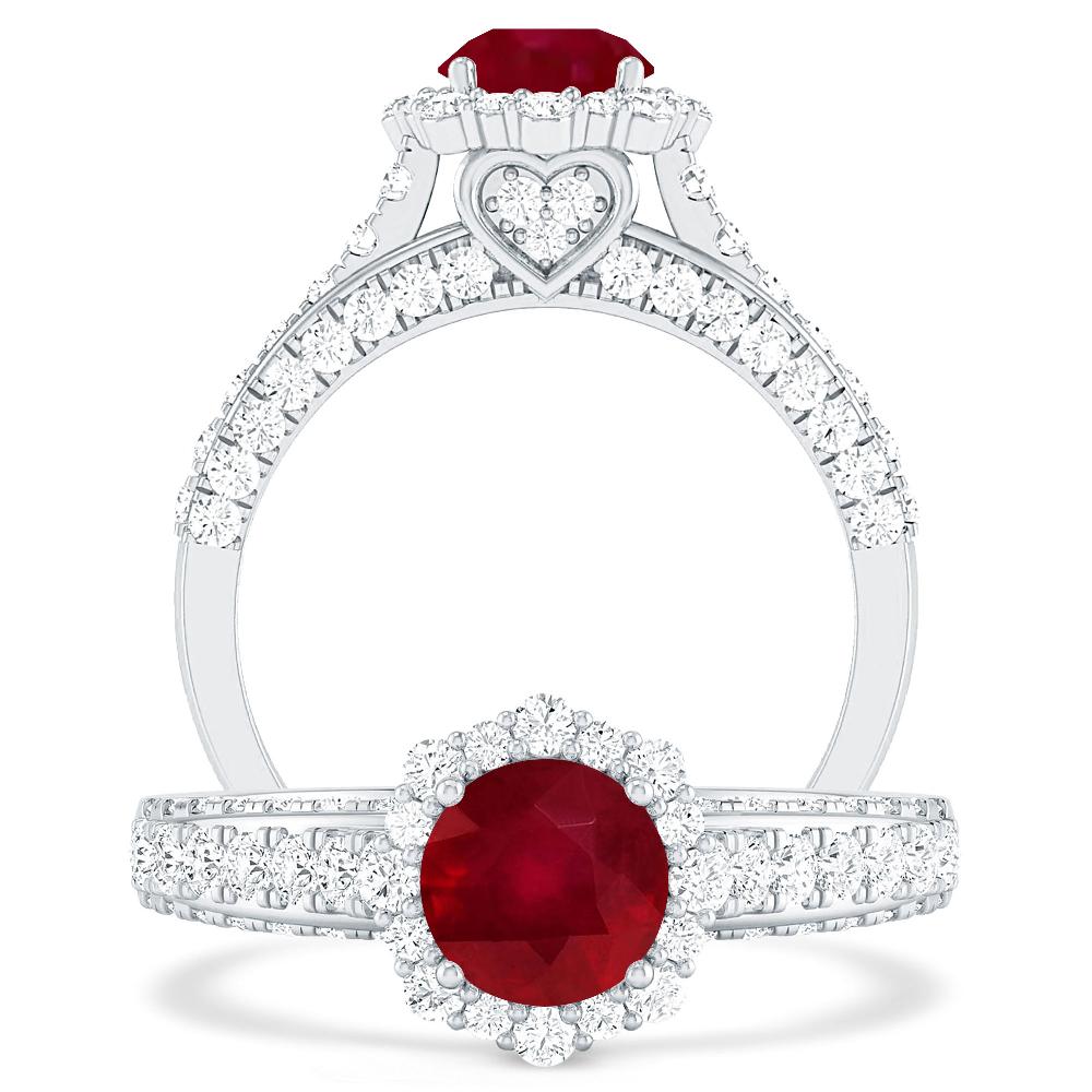 White Gold - Ruby