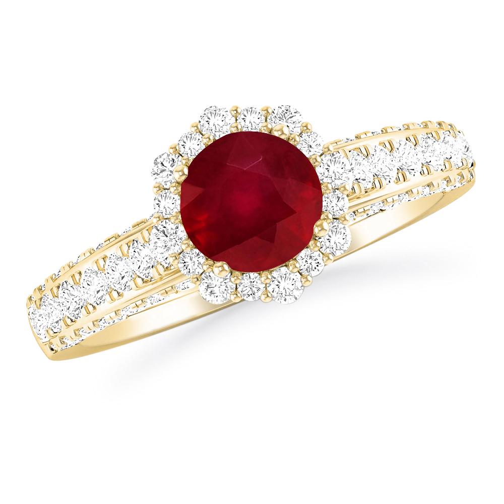 Yellow Gold - Ruby