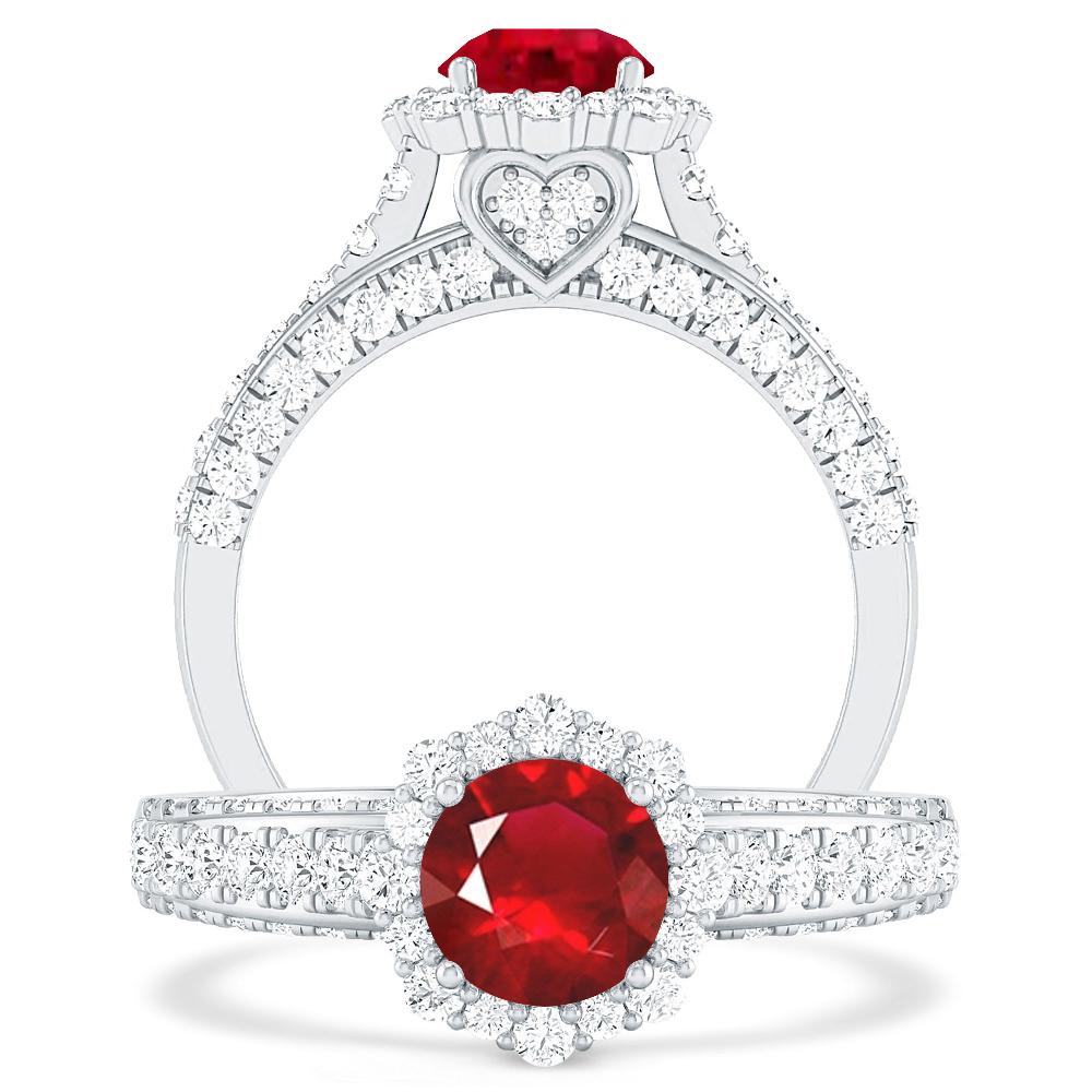 White Gold - Ruby