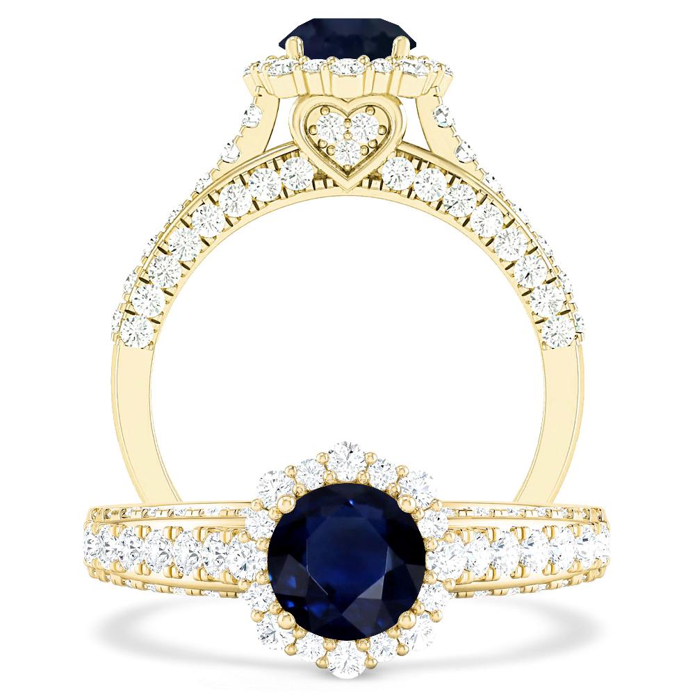 Yellow Gold - Sapphire