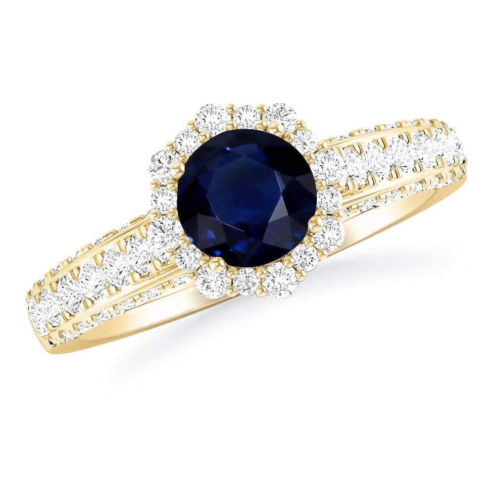 Yellow Gold - Sapphire