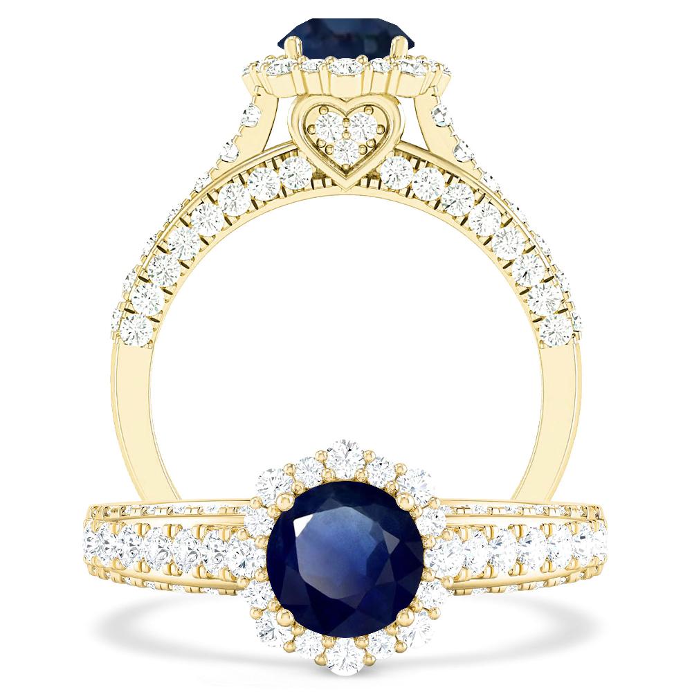 Yellow Gold - Sapphire