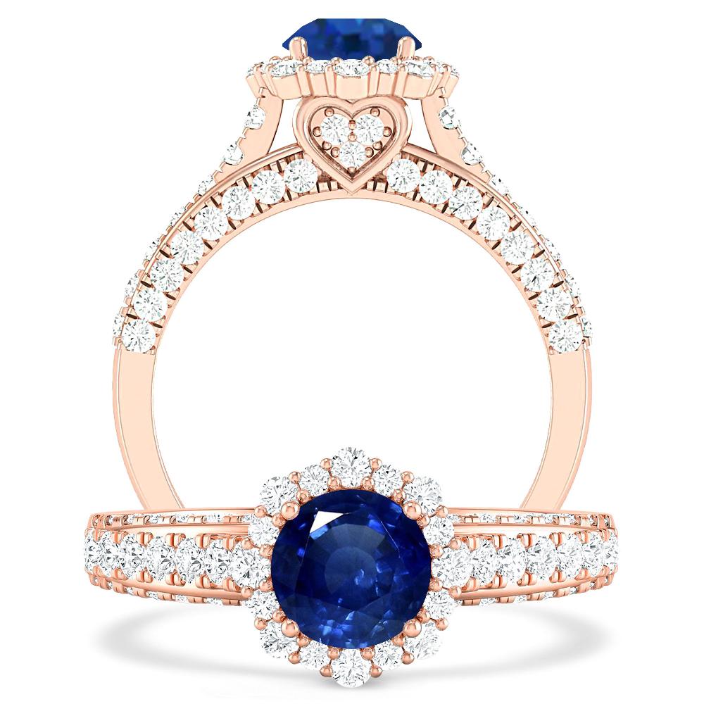 Rose Gold - Sapphire